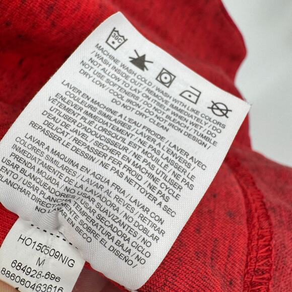 Nike Hoodie Womens Medium Red Tech Fleece Cape Jacket Full Zip Activewear - Picture 10 of 11